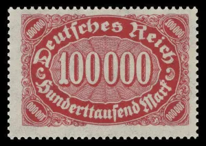 Stamp vintage 1923 of the Deutsche Reichspost