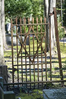 Star of David, door, old, metal
