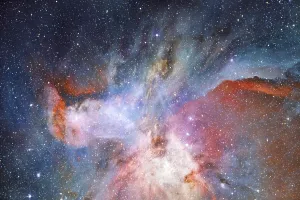 Starfield. Cosmos art. Elements of this image furnished by NASA