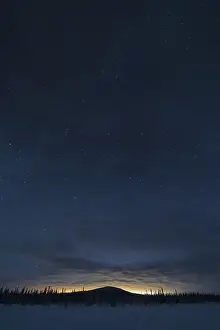 Starry winter night, Norrbotten