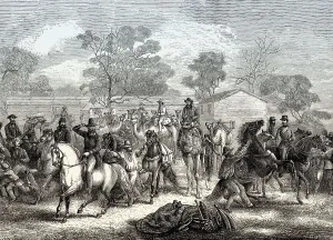 Start of the Burke and Wills expedition