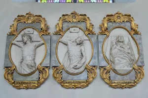 Stations of the Cross as relief images