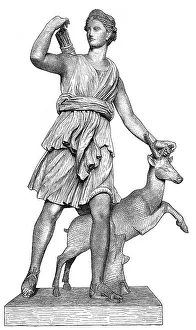 Statue of Artemis, the Hellenic goddess of the hunt