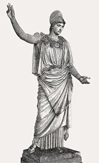 Statue of Athena Polias, the patron deity of the city of Athens