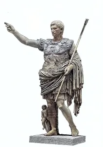 The statue of Augustus in the Vatican Museum in Rome