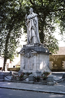 Statue of Cardinal Richelieu 1585 1642, Richelieu, Indre et Loire, France 1976