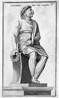 Statue of a coemidian, from the Villa Albani