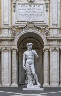 Statue of David by Michelangelo in Rome, Italy