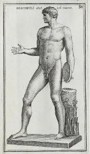 Statue of a discus thrower, from the Clementino Museum
