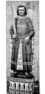 Statue of Henry the Lion in the Cathedral of Brunswick
