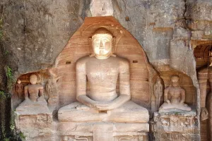 Statue of jain tirthankaras in gwalior fort