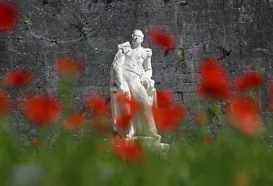 Statue of La Ronciere in front of the citadel of Verdun