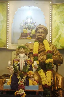 Statue of Lokmanya Tilak and idol of Lord Ganesh established by him in year 1893