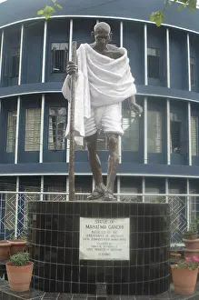 Statue of Mahatma Gandhi at Jaizwal, Mizoram