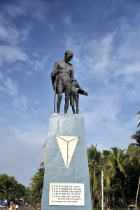 Statue of Mahatma Gandhi in Old Goa, India