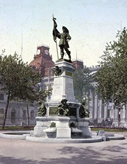 Statue of Maisonneuve. Montreal
