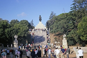 Statue and monument of Napoleon Bonaparte, Ajaccio, Corsica, France, 1998, Europe