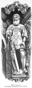 Statue of Prince Henry at the portal of the monastery of Belem
