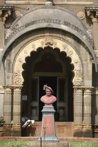 Statue of Shahu Maharaj at royal palace