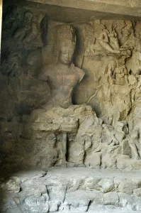Statue of Siva Yogisvara in Elephanta caves