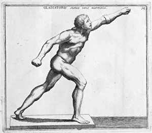 Statue from the Villa del Pricipe Borghese of a gladiator