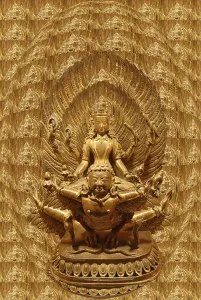 Statue of Vishnu carried by the Sunbird