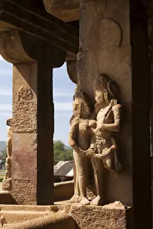 Statues at Durga temple, Aihole, Karnataka, India