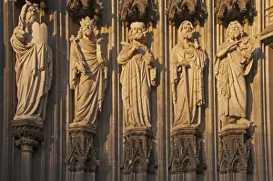 Statues, figures of saints, main portal of the west facade