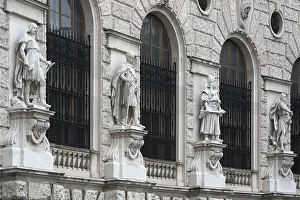 Statues from left: Slav, Franconian Count