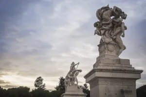 Statues of the monument Vittorio Emanuele II in Rome Italy