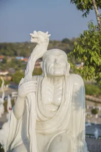 Statues around the perimeter of the Guan Yin (Goddess of Mercy)