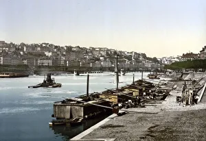 The St.Clair and the Hill of the Red Cross from the Quay