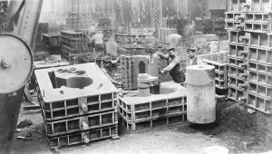 Steam locomotive production, construction of a model cylinder