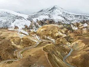 Steaming hot springs and colourful rhyolite mountains