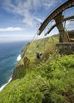 Steepest cable car in Achadas da Cruz