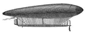 The steerable airship by Ch. Renard and A Krebs