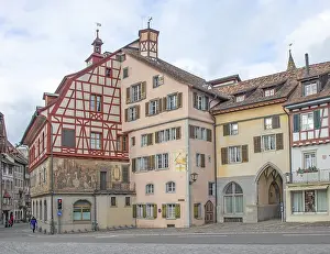 Stein am Rhein, Switzerland, back side of the town hall