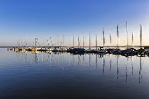 Steinhuder Meer, sailing boats in the harbour