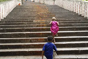 Steps leading up to Subrahmanya temple