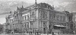 The stock exchange of Leipzig, 1880