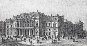The stock exchange of Vienna, 1880
