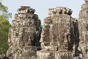 Stone faces of Avalokiteshvara