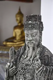 Stone statue of a Chinese warrior