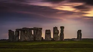 July 2020 Prints: Stonehenge, Sunset, Salisbury Plain