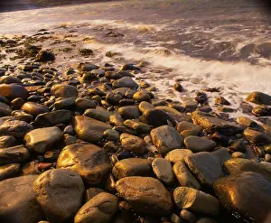 Stones on the beach, fjord, Varanger Peninsula