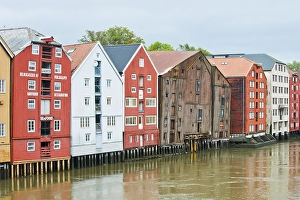 Storage houses on the Nidelva, Trondheim