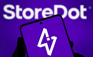 storedot logo is displayed on smartphone