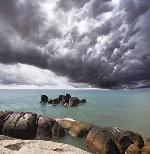 Storm cloud over the southern sea