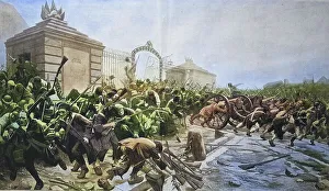 The storming of the Bastille on 14 July 1789