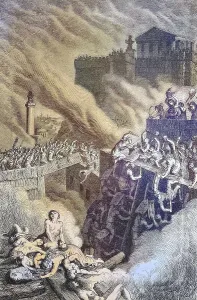 The storming of Byrsa Castle during the capture of Carthage